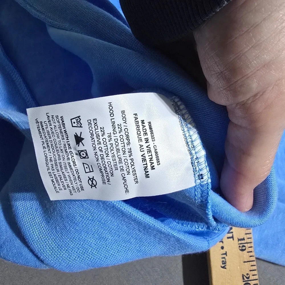 Nike Dri-FIT Training Hoodie Mens Small Blue FZ0969 UPF 40 Pullover Sweatshirt
